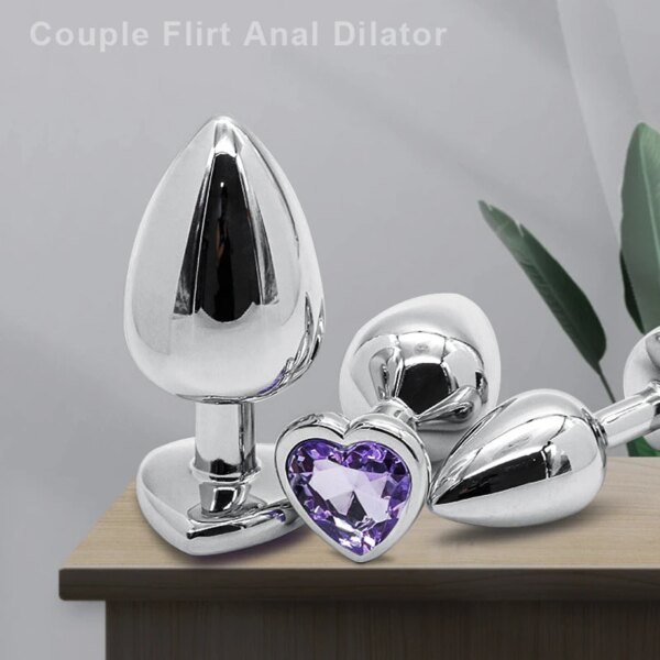 Dilatateur de prise anale sexy en forme de cœur pour femmes, jeux pour adultes, jouets sexuels Bsie M, masseur de queue de cul gay, masseur de prostate, accessoires similaires, 7.0 – Image 6
