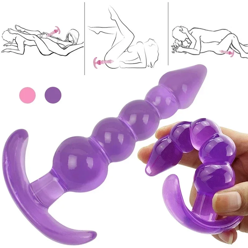 Bouchons anaux en silicone souple pour hommes et femmes, gode, perles anales, massage de la prostate, bouchon sexy unisexe, jouet sexuel pour adultes, jeux