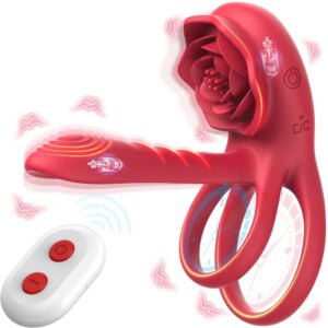 Vibromasseur anneau de pénis pour couples, moteur touristique à neuf fréquences, vibration à deux points, éjaculation retardée, érection agrandie, jouet sexuel