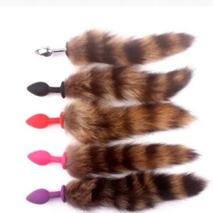 Plug anal queue de renard en gel de pton pour femmes et hommes, jouet anal, plug anal, jouets sexuels, accessoires pour adultes, 7,0