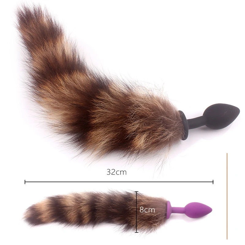 Plug anal queue de renard en gel de pton pour femmes et hommes, jouet anal, plug anal, jouets sexuels, accessoires pour adultes, 7,0