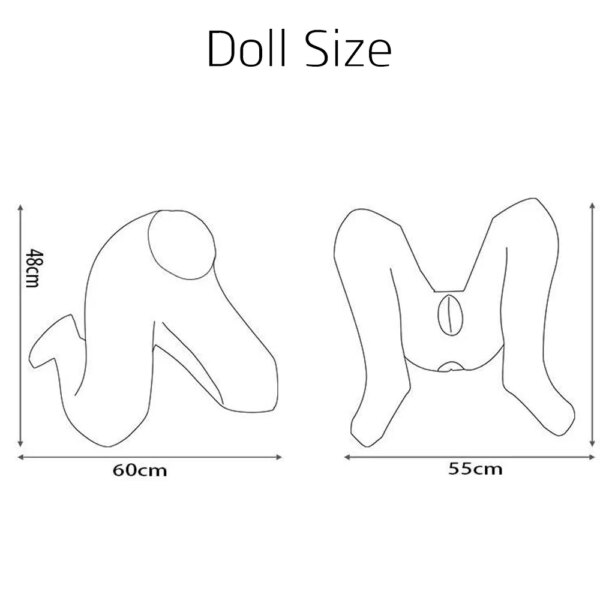 Poupée gonflable xesal japonaise transparente pour hommes adultes, jouets sexuels de Masturbation, étanche – Image 6
