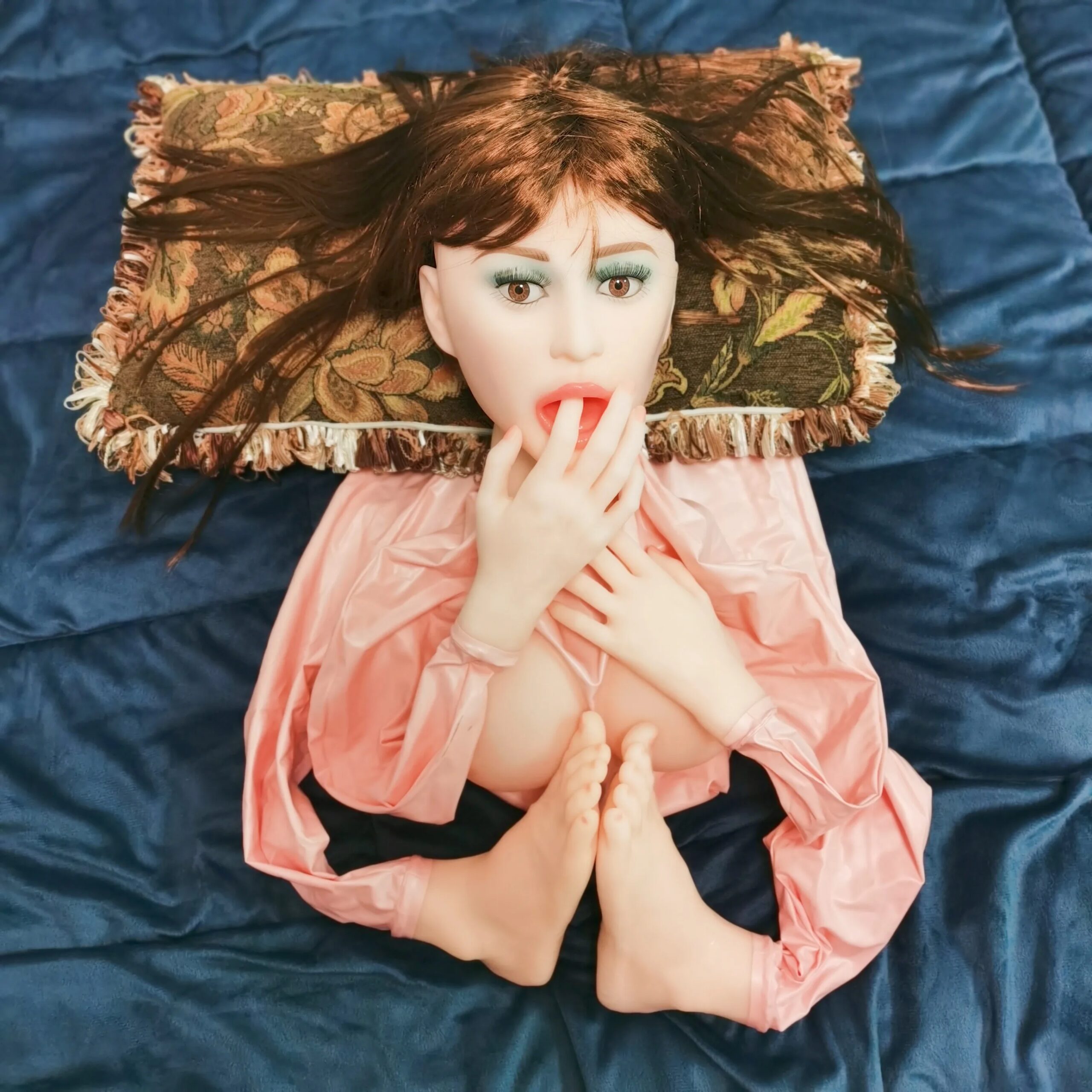 Nokia-Poupées Sexuelles Gonflables Hppy, Jouets pour Hommes, Gestion Réelle, Sexe Oral, Anal, Vaginal, Yeux Bl192., Cheveux Bruns, Mains, Pieds, Délicat