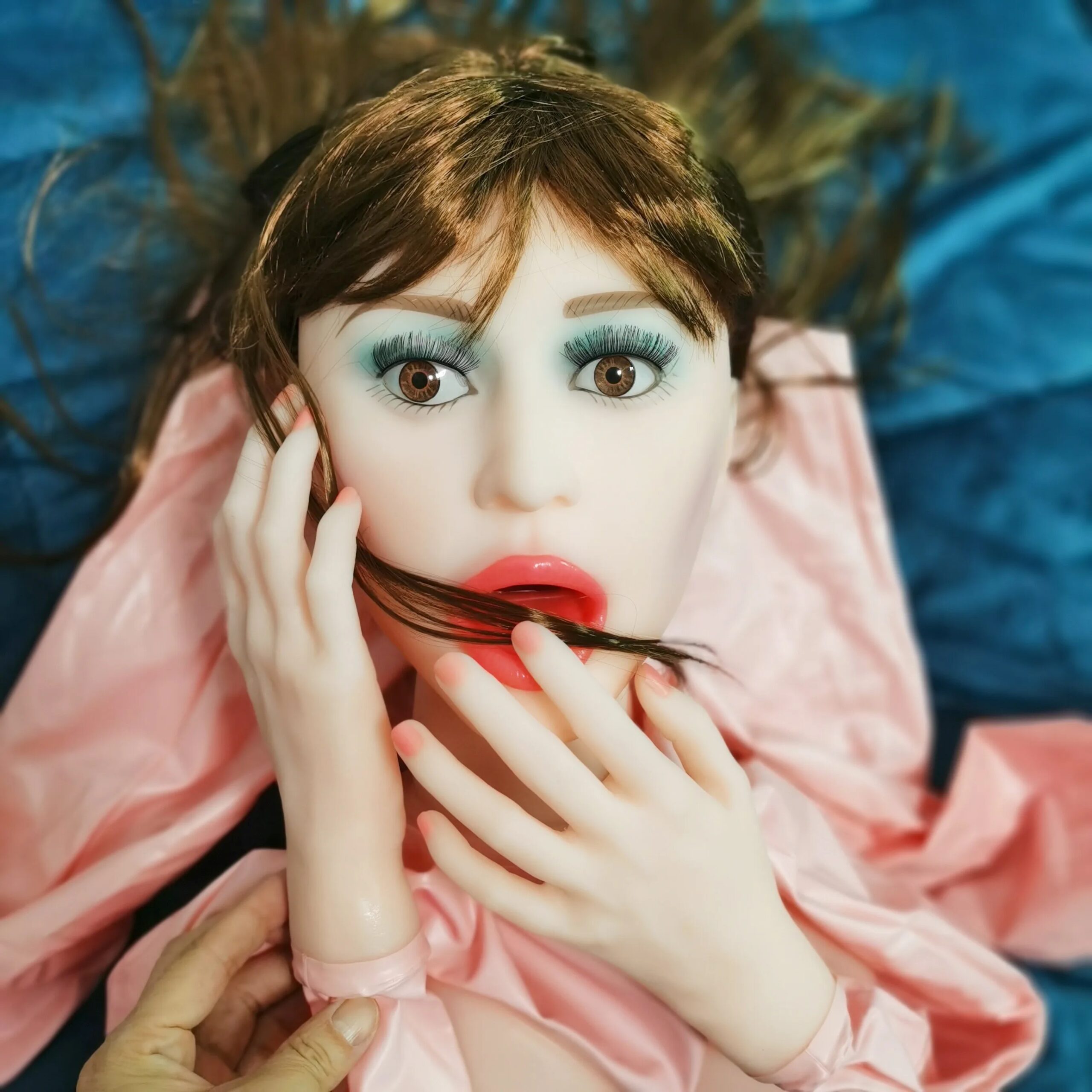 Nokia-Poupées Sexuelles Gonflables Hppy, Jouets pour Hommes, Gestion Réelle, Sexe Oral, Anal, Vaginal, Yeux Bl192., Cheveux Bruns, Mains, Pieds, Délicat