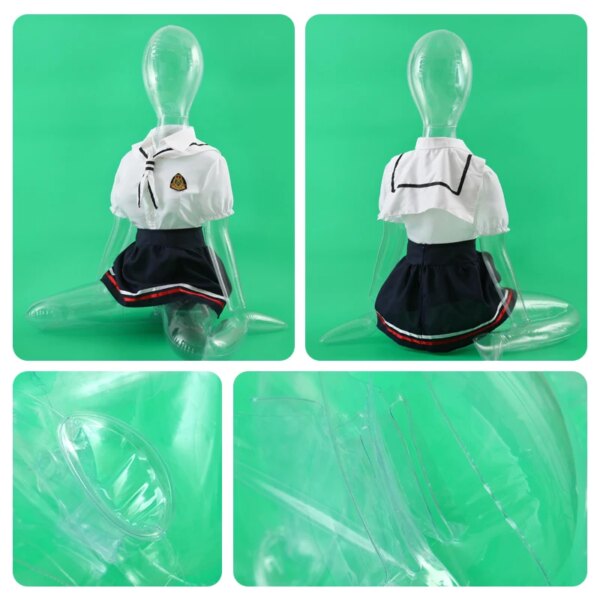 Poupée de sexe gonflable pour hommes, ensemble de poche réaliste pour vagin, chatte masturbateur, Transparent, Style dessin animé, jouet sexuel pour hommes – Image 5