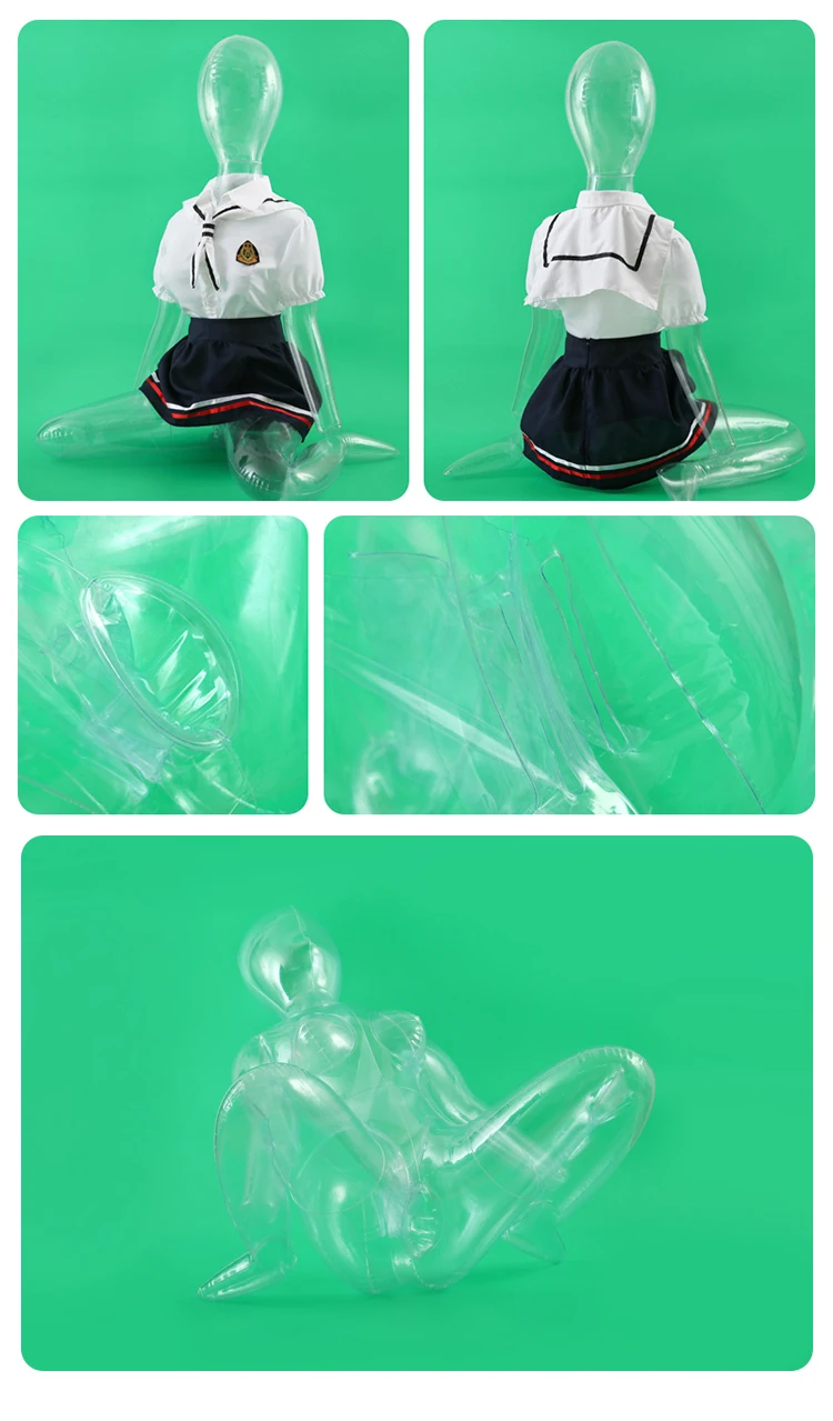 Poupée de sexe gonflable pour hommes, ensemble de poche réaliste pour vagin, chatte masturbateur, Transparent, Style dessin animé, jouet sexuel pour hommes