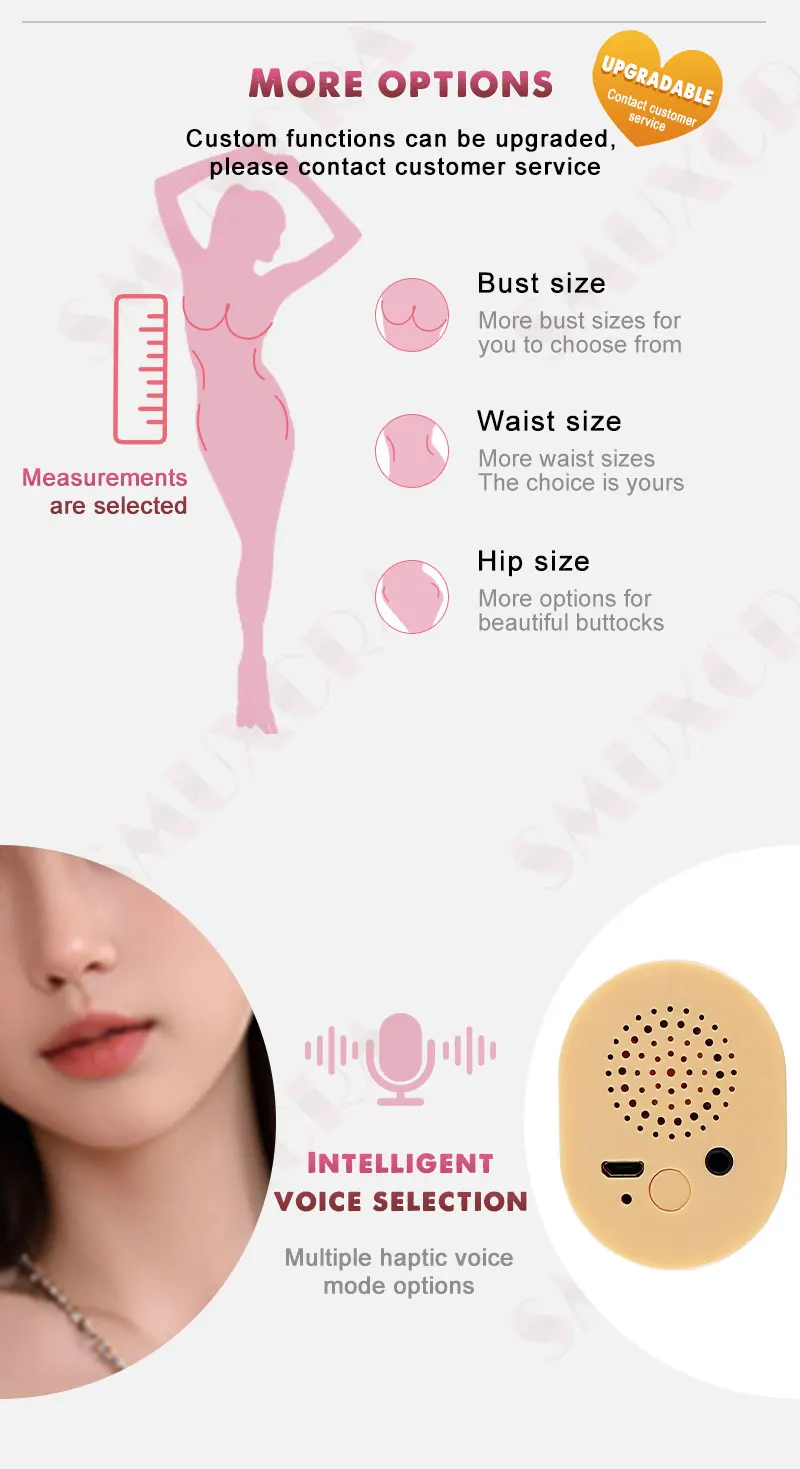 SMUXCRA-Poupée Sexuelle Gonflable à 3 Voies, Version de Simulation Complète Avancée, miles du Corps, Sexy, Cheveux Automatiques