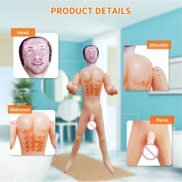 Beurre Sexuel Gonflable avec Gode pour Femme, Mastjaune, Amour, Oral, Fellation, Garçon, Ami, Mari, Cadeau Amusant, Jouets Sexuels pour Gay – Image 5