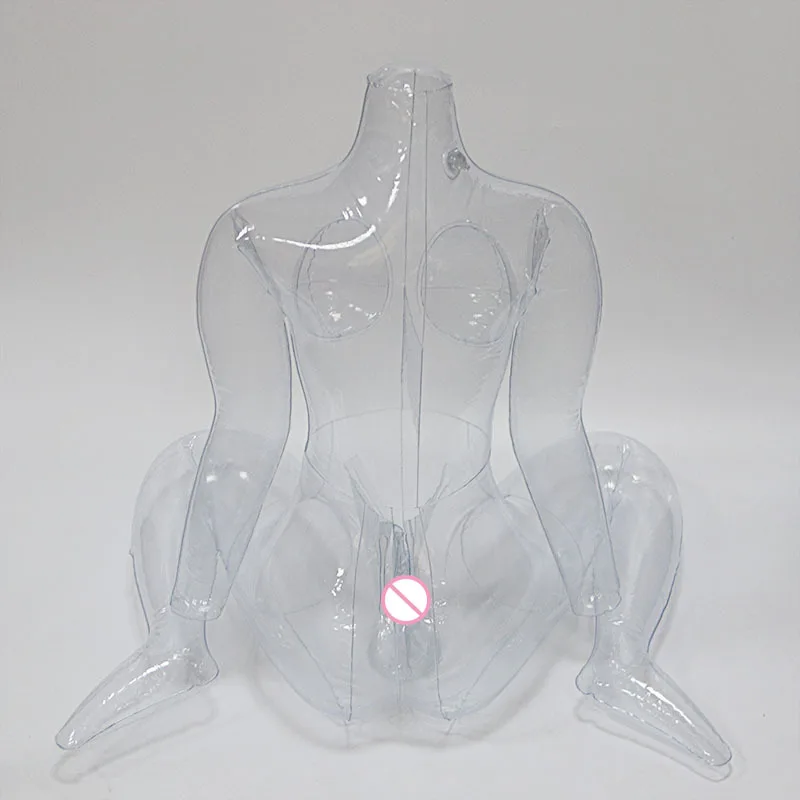 Porte-canon gonflable en cuir pour hommes, transparent, M jambes, beurre peint, adulte, érotique, masturbateur masculin