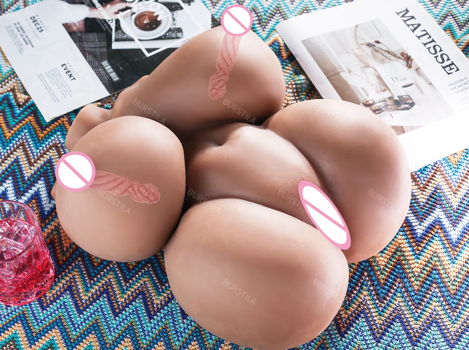 Poupée d'entité sexuelle brune avec grand lait maternel, énorme touche réaliste, jouets sexuels chronologiques et anus, 4 trous, peut être inséré dans plus de 18 ans, nouveau