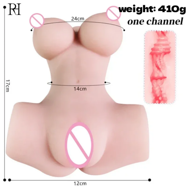 Jouets sexuels réalistes pour hommes, chatte masculine, mastjaune, vagin, anal, seins, cul, anus, poupées sexuelles, 1:1 – Image 5