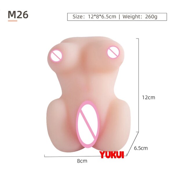 Beurre Sexuel en Silicone Réaliste pour Homme Adulte, Taille Réelle, Gros Seins Sexy Japonais, 18 + – Image 6