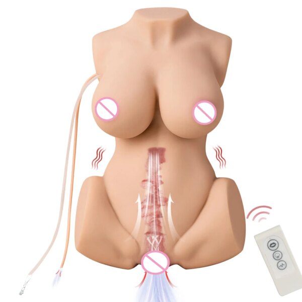 Beurre vibrant à aspiration automatique pour hommes et femmes, dispositif masculin, simulation de jaspik 3 en 1, torse féminin, amour, gros seins, XXXX, vraie poupée – Image 6