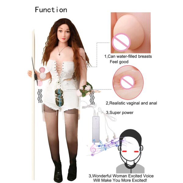 Jouets Gonflables en Forme de Jaune d'Avion pour Homme et Femme, Gros Seins, Vagin Réaliste Artificiel, 18 + – Image 4