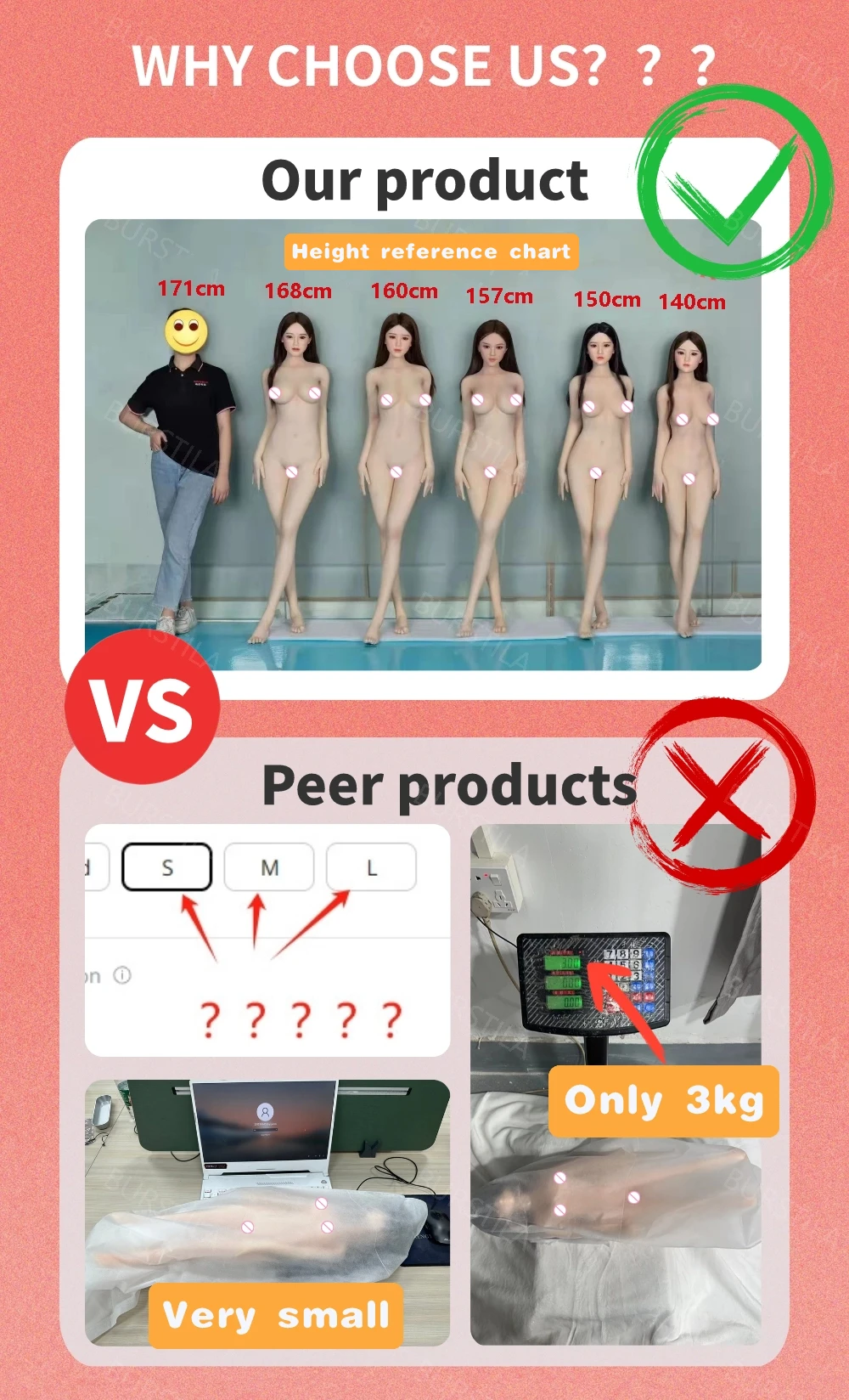 BANLV-Hermaphrodite Silicone Shemale Sex Toys, Butter for Adult Men and Women, Ladyboy Gay Sex with Vagina and Penis Love