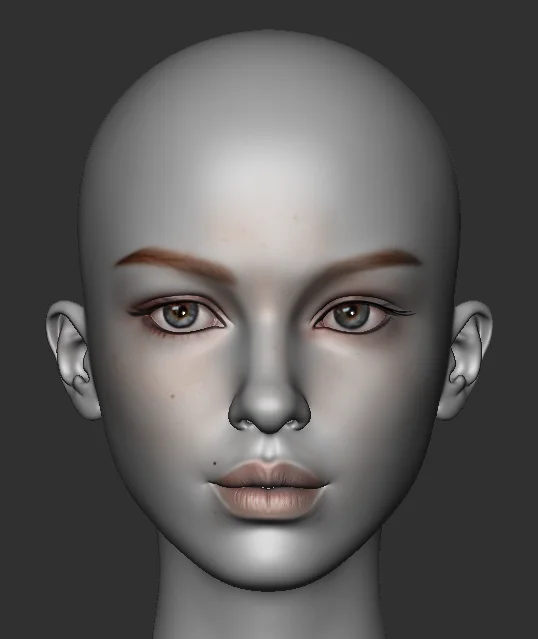 only a head