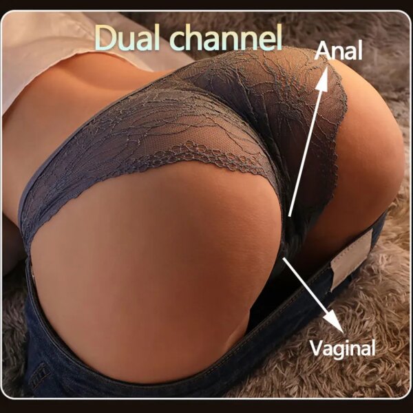Jouets Sexuels 3D pour Homme et Femme, Taille Réelle, Gros Fesses, Beurre, Vagin Artificiel, Double Canaux – Image 5