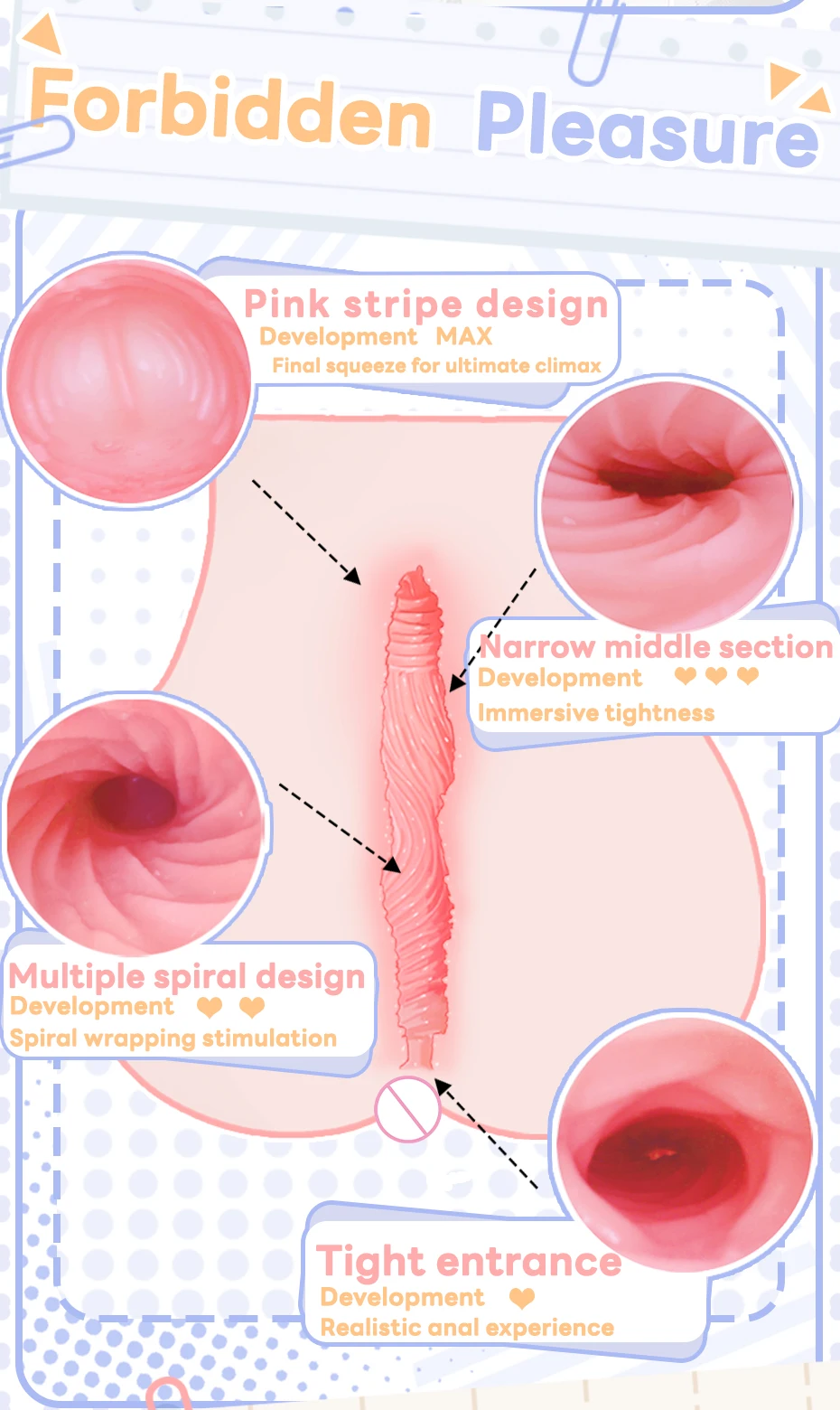 YUU-Mastyellar Butter Anal Sex Toy, Anus Artificiel, Fesses Masculines, Vraies Poupées, Onahole, Produit Adulte, 7.0