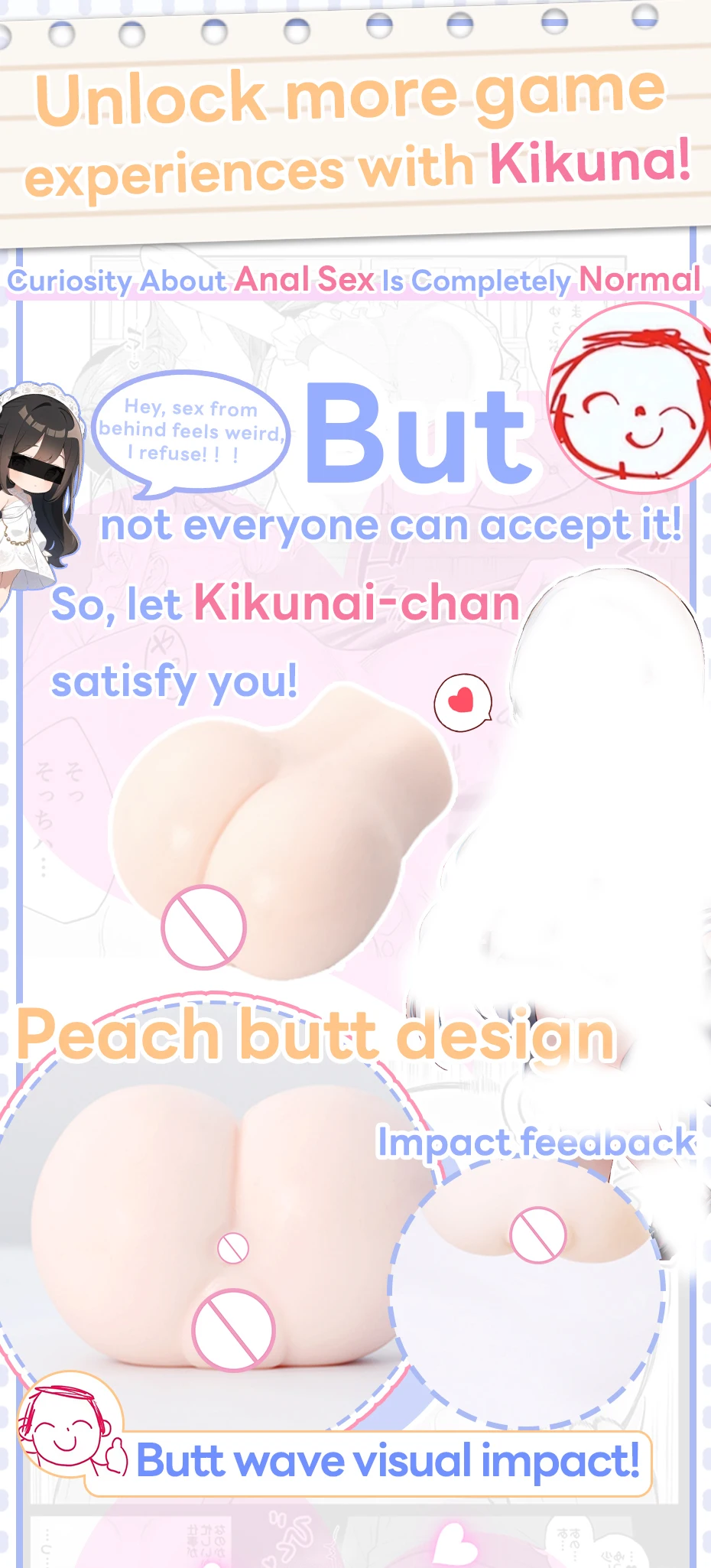 YUU-Mastyellar Butter Anal Sex Toy, Anus Artificiel, Fesses Masculines, Vraies Poupées, Onahole, Produit Adulte, 7.0