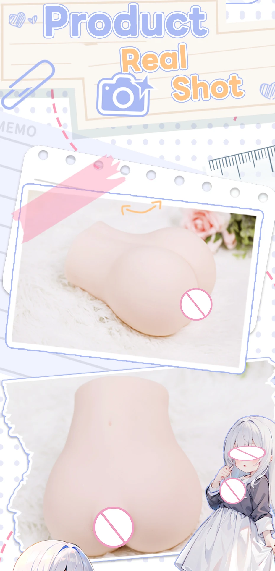 YUU-Mastyellar Butter Anal Sex Toy, Anus Artificiel, Fesses Masculines, Vraies Poupées, Onahole, Produit Adulte, 7.0