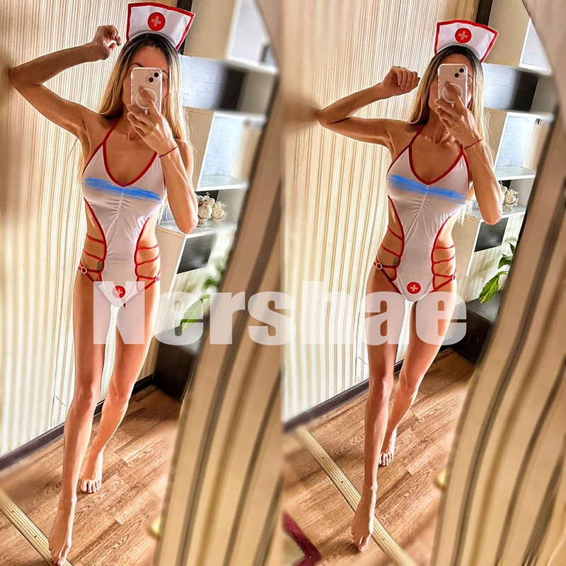 Sous-vêtements Porno Sexy pour femmes, uniforme de Cosplay, uniforme d'infirmière et de demoiselle d'honneur, sous-vêtements érotiques, Costume de poupée de grande taille