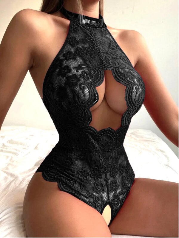 Robe sexy en dentelle pour femmes, vêtements porno, lingerie transparente, vêtements de nuit sexy pour le sexe, olympiques de sous-vêtements, 7.0 – Image 3