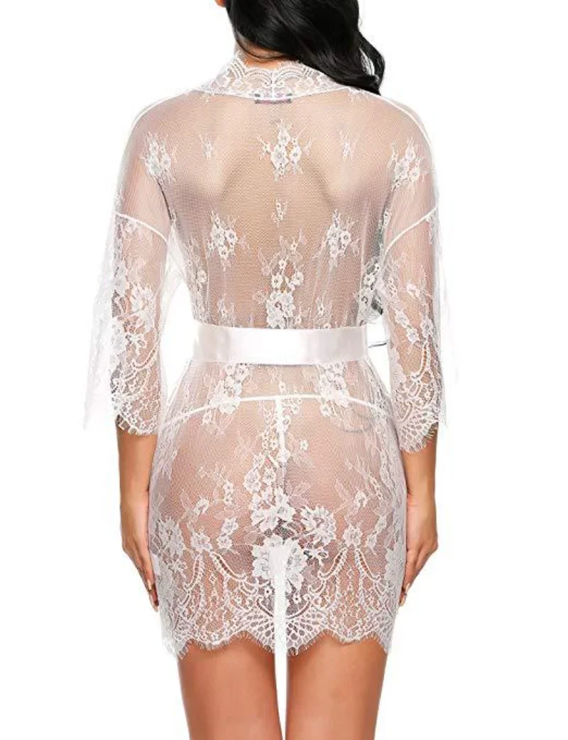 Ensemble de lingerie transparente pour femme, soutien-gorge à entrejambe ouvert, costume de batterie en V profond, sous-vêtements en tulle, 7.0