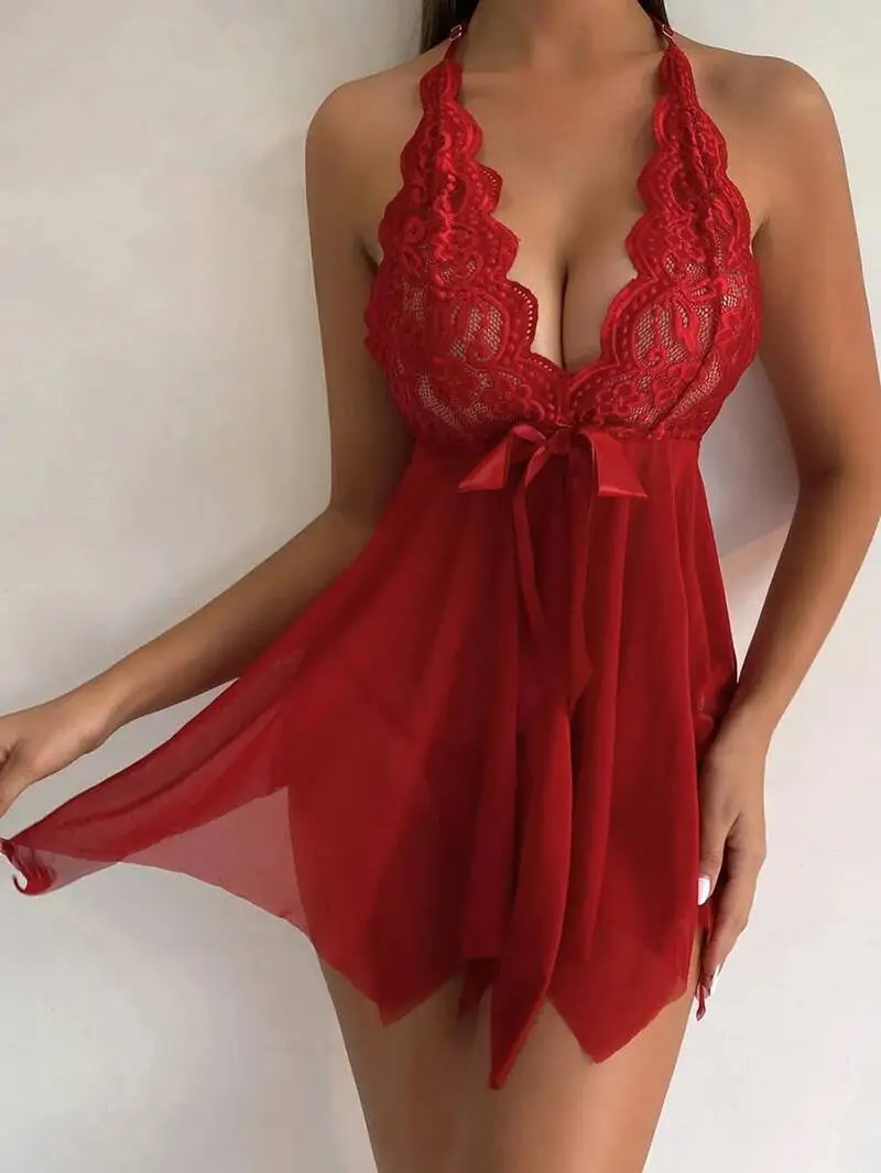 Chemise de nuit sexy pour femme, lingerie dos nu, costume de batterie une pièce, costume de nuisette, robe fendue, ensemble string, sous-vêtements chauds, également 7.0