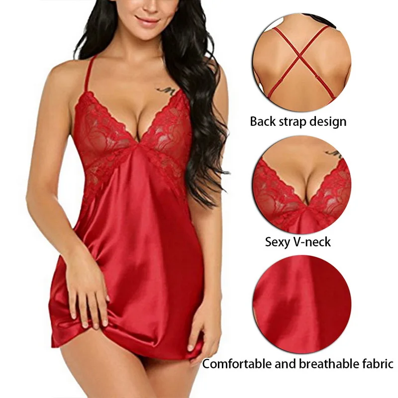 Lingerie en dentelle transparente pour femmes, vêtements de nuit sexy pour le sexe, olympiques de sous-vêtements, robe 7.0