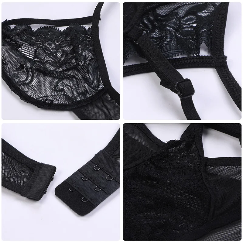 Lingerie sexy sans entrejambe pour femmes, sous-vêtements en dentelle, robe nuisette ouverte 7.0, costume de batterie porno