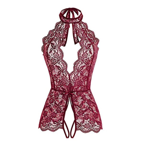 Robe sexy en dentelle pour femmes, vêtements porno, lingerie transparente, vêtements de nuit sexy pour le sexe, olympiques de sous-vêtements, 7.0 – Image 6