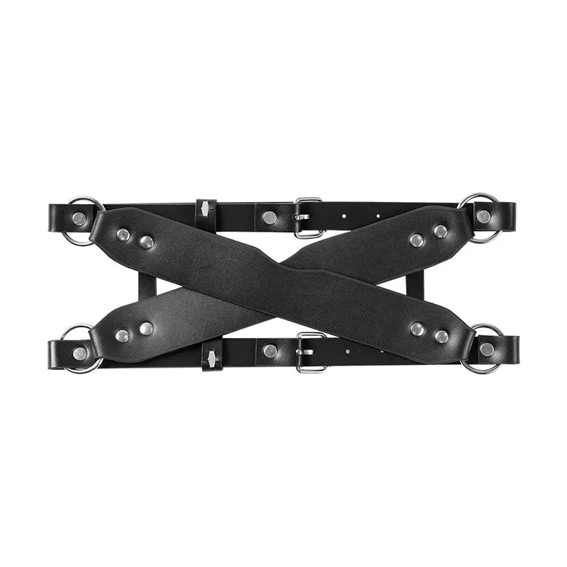 Jarretière érotique en cuir pour femmes, masque pour les yeux, bondage corporel, jouet adulte, lingerie sexy, vêtements sexuels, pyjama porno, nuisette, robe de même