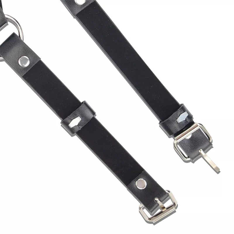Jarretière érotique en cuir pour femmes, masque pour les yeux, bondage corporel, jouet adulte, lingerie sexy, vêtements sexuels, pyjama porno, nuisette, robe de même