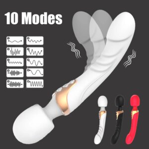 Godemiché vibrateur AV puissant pour femmes, baguette magique, 10 Modes, stimulateur de Clitoris, point G, masseur vaginal, jouets sexuels pour adultes