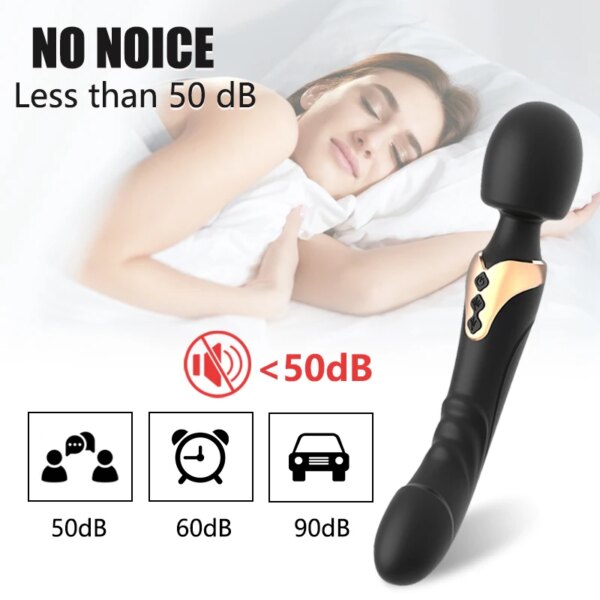 Godemiché vibrateur AV puissant pour femmes, baguette magique, 10 Modes, stimulateur de Clitoris, point G, masseur vaginal, jouets sexuels pour adultes – Image 5