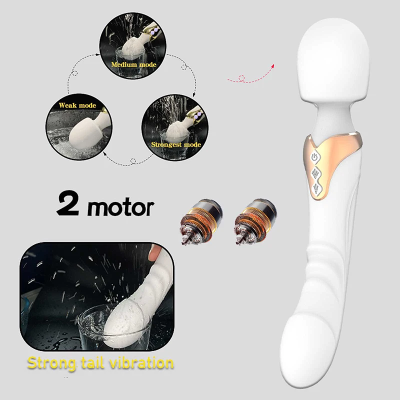 Godemiché vibrateur AV puissant pour femmes, baguette magique, 10 Modes, stimulateur de Clitoris, point G, masseur vaginal, jouets sexuels pour adultes