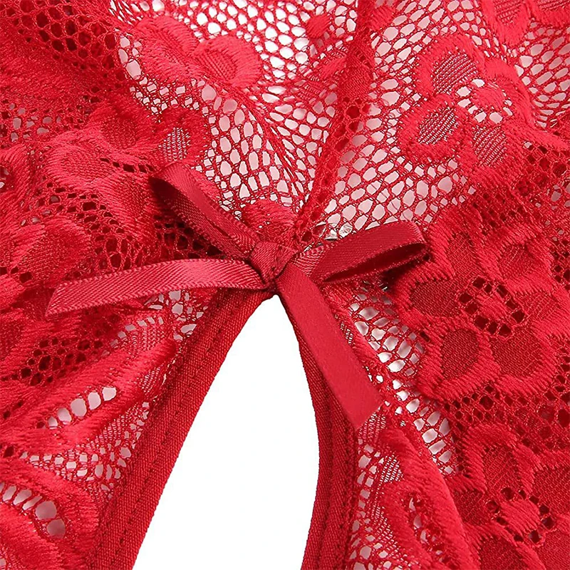 Sous-vêtements en dentelle sans entrejambe pour femmes, soutien-gorge ouvert en V profond, Teddy transparent, Costumes sexy, Robe bébé beurre, Porno, découpe, 7.0 Sous-vêtements en dentelle sans entrejambe pour femmes, soutien-gorge ouvert en V profond, Teddy transparent, Costumes sexy, Robe bébé beurre, Porno, découpe, 7.0