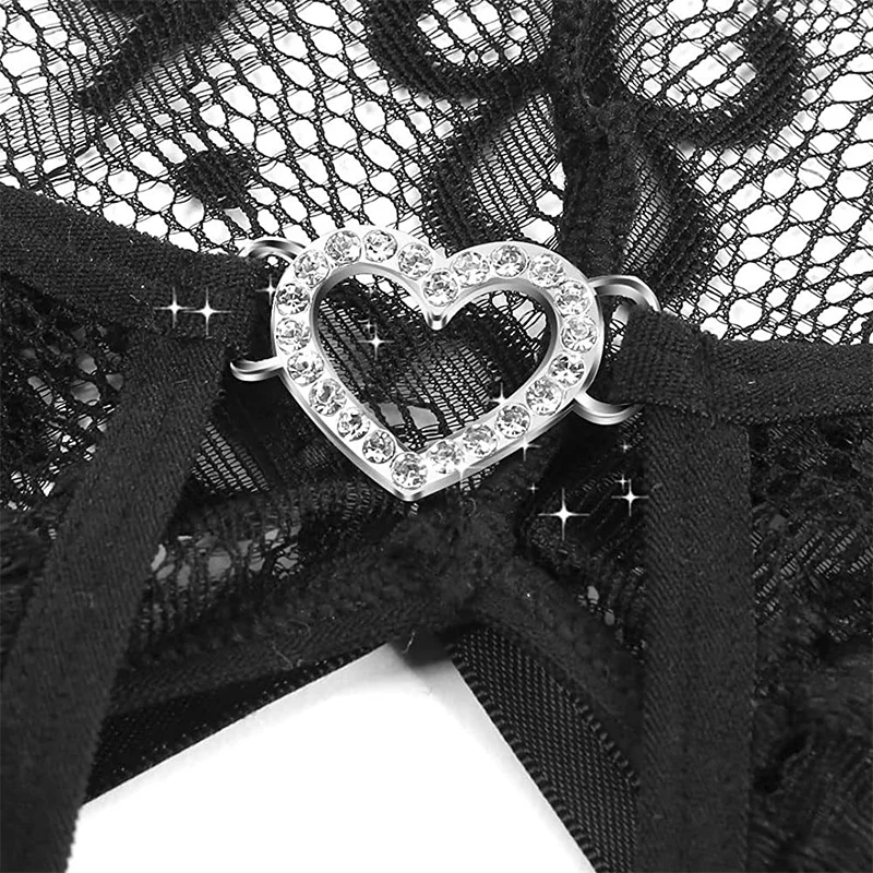 Sous-vêtements en dentelle sans entrejambe pour femmes, soutien-gorge ouvert en V profond, Teddy transparent, Costumes sexy, Robe bébé beurre, Porno, découpe, 7.0 Sous-vêtements en dentelle sans entrejambe pour femmes, soutien-gorge ouvert en V profond, Teddy transparent, Costumes sexy, Robe bébé beurre, Porno, découpe, 7.0