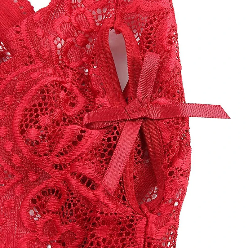 Sous-vêtements en dentelle sans entrejambe pour femmes, soutien-gorge ouvert en V profond, Teddy transparent, Costumes sexy, Robe bébé beurre, Porno, découpe, 7.0 Sous-vêtements en dentelle sans entrejambe pour femmes, soutien-gorge ouvert en V profond, Teddy transparent, Costumes sexy, Robe bébé beurre, Porno, découpe, 7.0