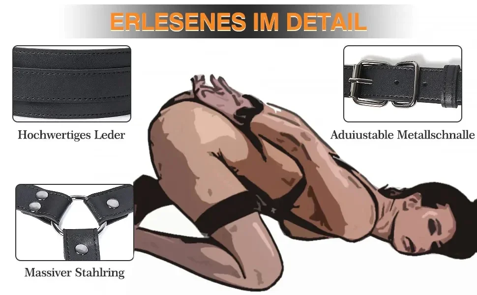 Kit de retenue BDSM Sex Bondage, 3 en 1, cuir, cuisse, fronde, poitrine, ceinture derrière le dos, menottes, jambes ouvertes, SM, SSashFetish, 2025 Nouveau Kit de retenue BDSM Sex Bondage, 3 en 1, cuir, cuisse, fronde, poitrine, ceinture derrière le dos, menottes, jambes ouvertes, SM, SSashFetish, 2025 Nouveau