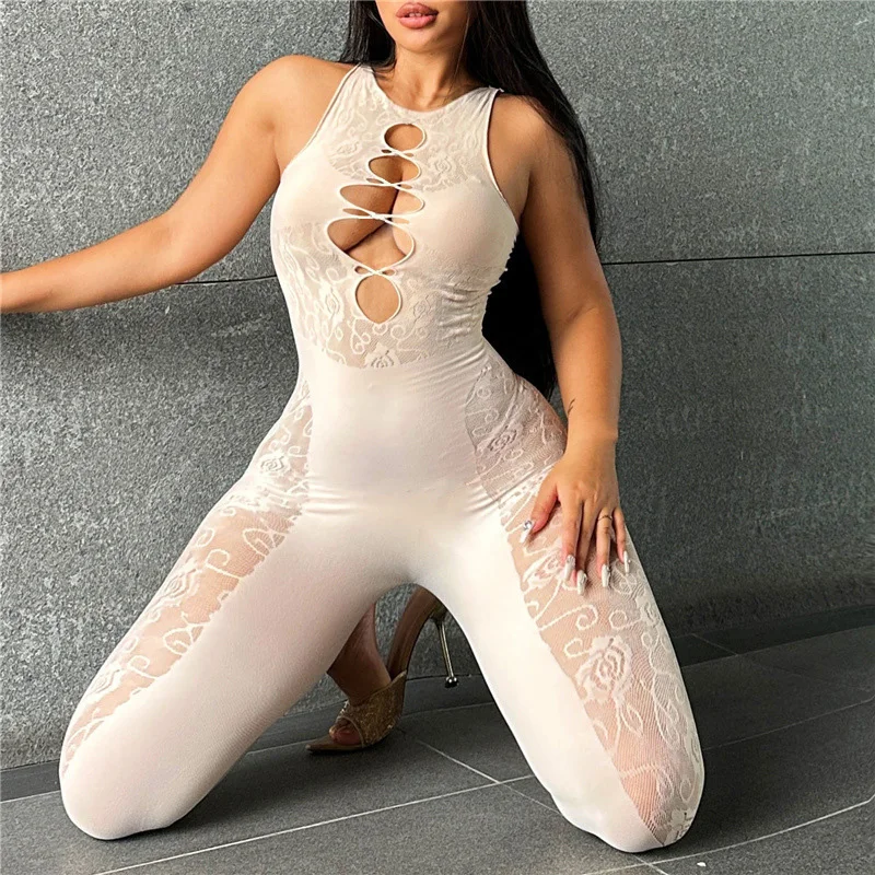 Robe de lingerie moulante en résille, sexy, clubwear, perspective de Noël, Saint Valentin, 600, bas de corps