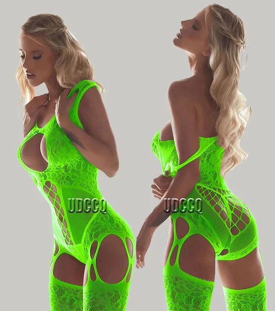 Robe de lingerie moulante en résille, sexy, clubwear, perspective de Noël, Saint Valentin, 600, bas de corps