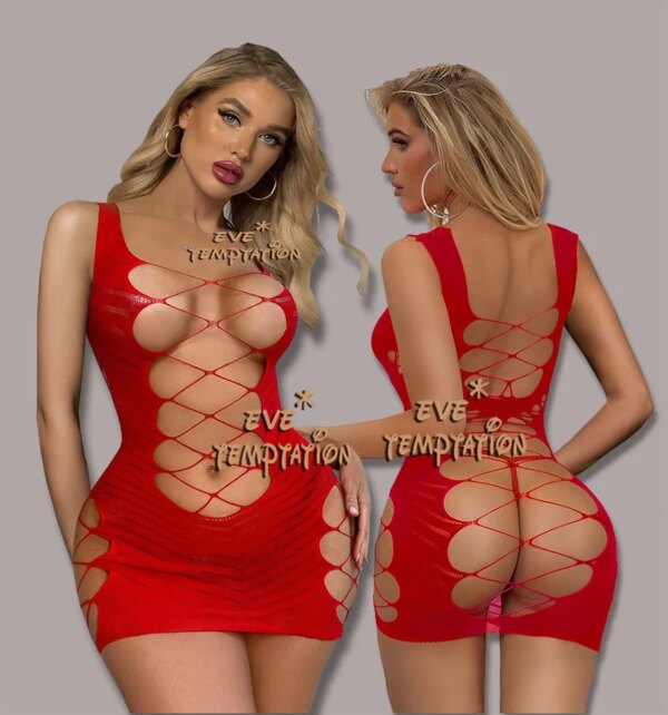 Nuisette transparente pour femmes, Lingerie Sexy, sous-vêtements, Chemises, bodys, grandes tailles – Image 2