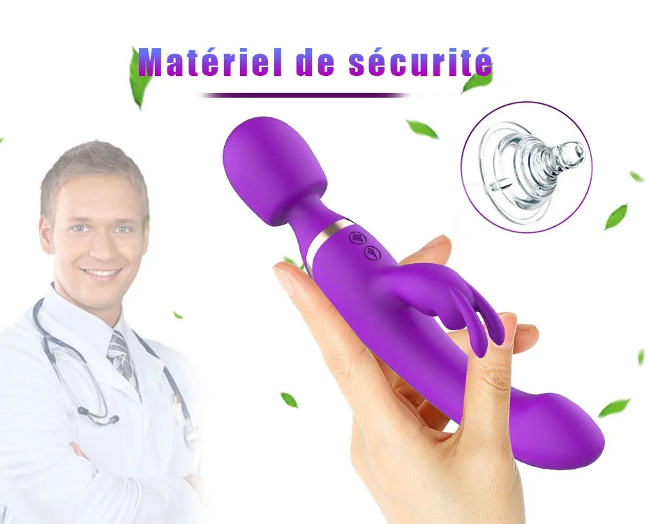 Vibromasseur gode pour femme, gros anciers AV, baguette magique, masseur de corps pour fille, jouets sexuels pour femme, produits sexuels féminins, anticlitoris