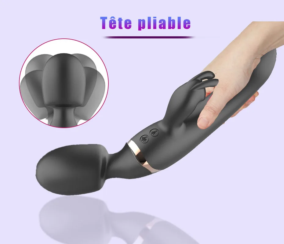 Vibromasseur gode pour femme, gros anciers AV, baguette magique, masseur de corps pour fille, jouets sexuels pour femme, produits sexuels féminins, anticlitoris