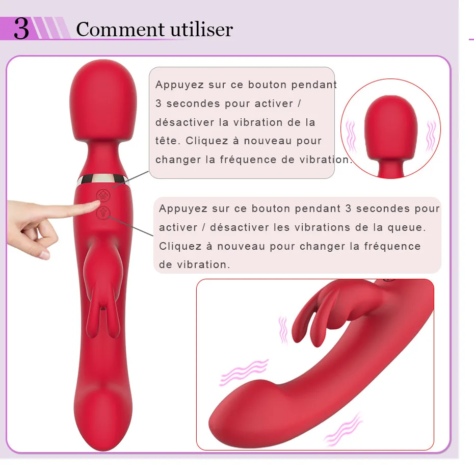Vibromasseur gode pour femme, gros anciers AV, baguette magique, masseur de corps pour fille, jouets sexuels pour femme, produits sexuels féminins, anticlitoris