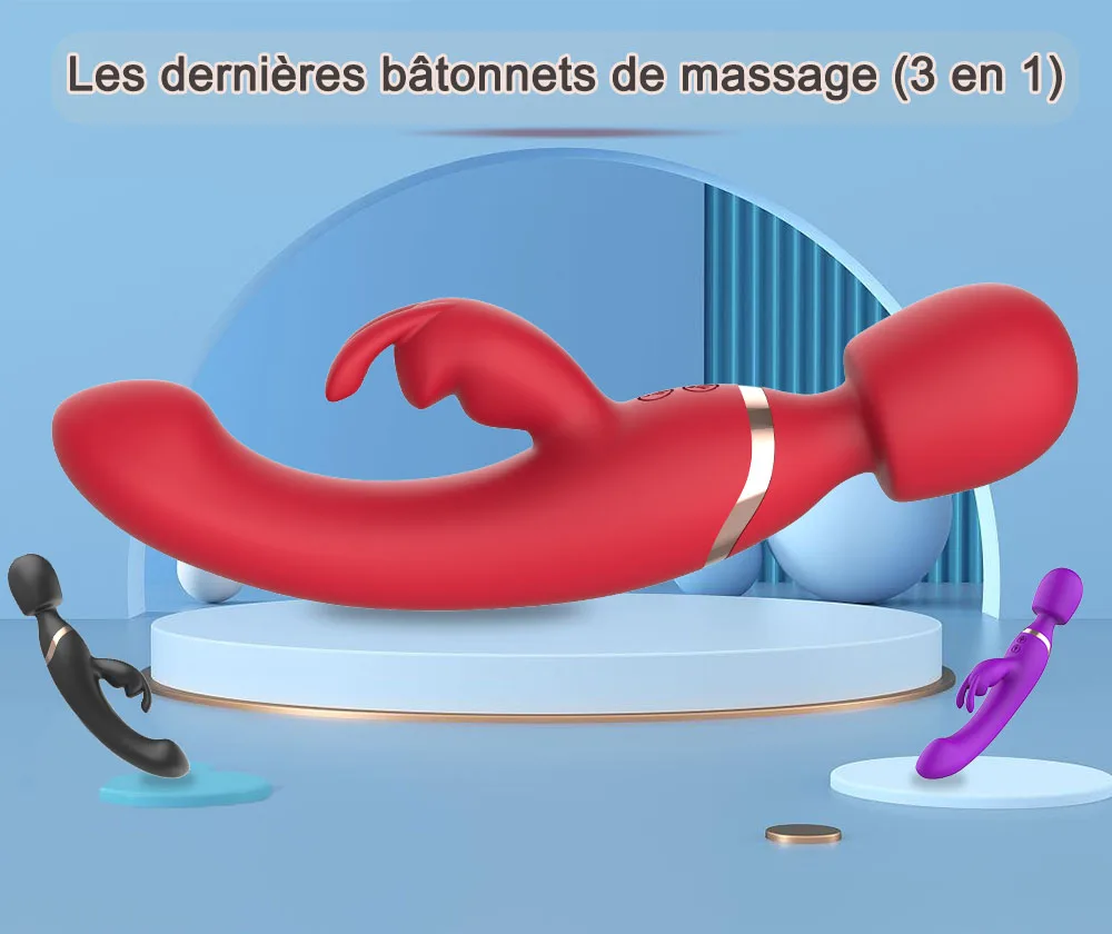 Vibromasseur gode pour femme, gros anciers AV, baguette magique, masseur de corps pour fille, jouets sexuels pour femme, produits sexuels féminins, anticlitoris
