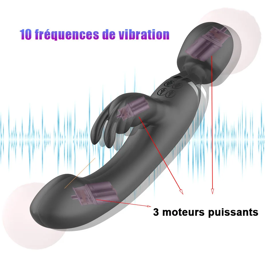 Vibromasseur gode pour femme, gros anciers AV, baguette magique, masseur de corps pour fille, jouets sexuels pour femme, produits sexuels féminins, anticlitoris