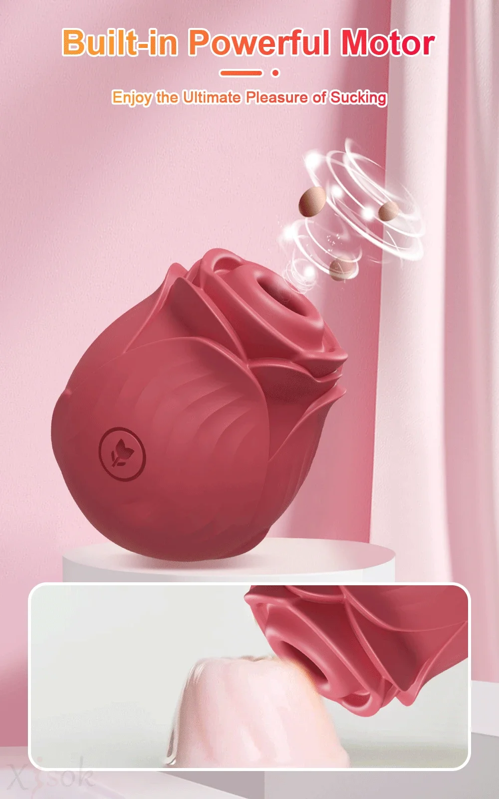 Vibromasseur à succion de rose pour femme, gode vibrant, ventouse sous vide, stimulateur de clitoris, œuf vibrant féminin, jouets sexuels pour adultes