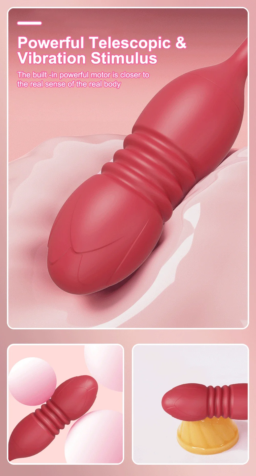 Vibromasseur à succion de rose pour femme, gode vibrant, ventouse sous vide, stimulateur de clitoris, œuf vibrant féminin, jouets sexuels pour adultes